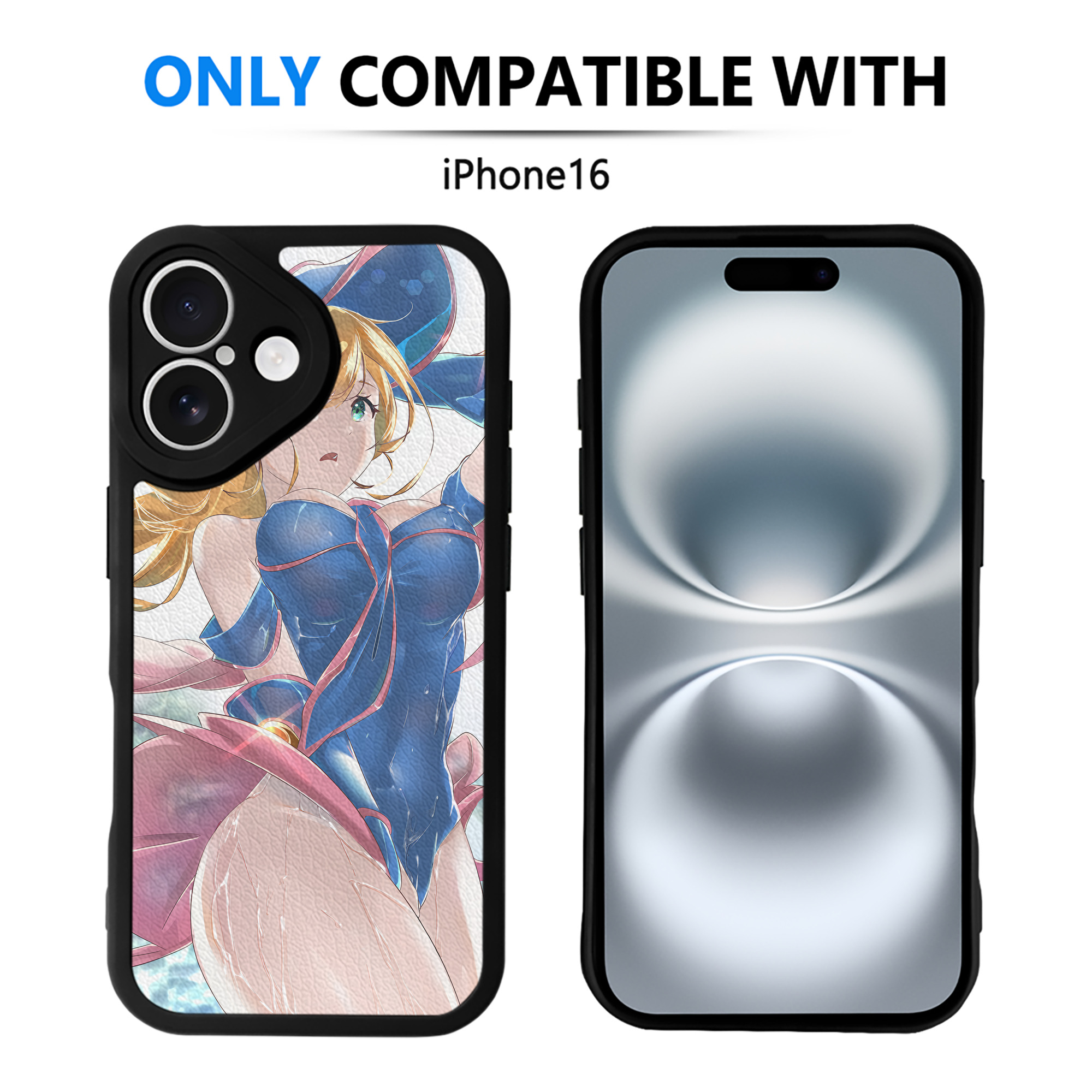 （画像用） 遊☆戯☆王 Yu-Gi-Oh! 【iPhone 16シリーズ対応】シリコンスマホケース（レザー調） 材質：シリコン